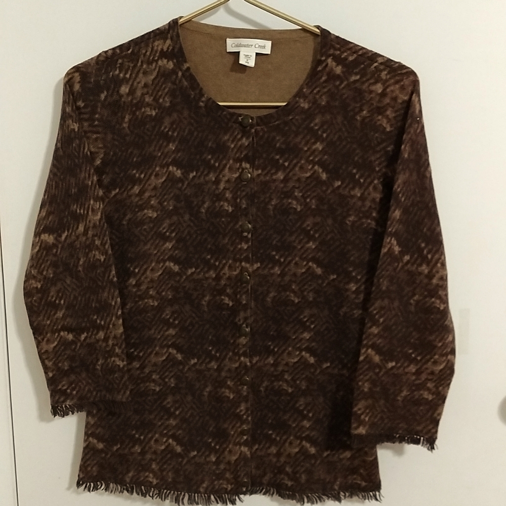 Coldwater Creek Sweater. Size: Small. Cotton/Cashmere/Wool blend. Like N…